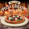 Cook N Home Pizza Grilling Baking Stone with Scraper, Heavy