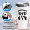 Body Builder White Edition Viking Tumbler 20oz - Mirror -