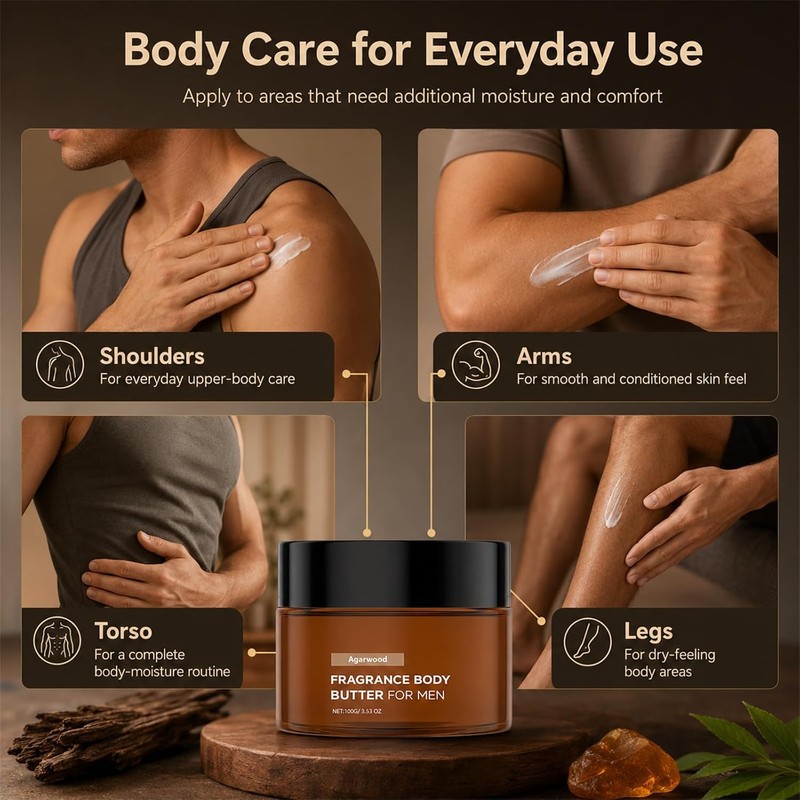 Pheromone Body Butter for Men, Hand & Body Lotion for
