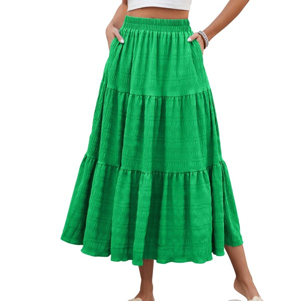 HUSKARY Spring Skirts for Women 2025 Trendy Summer Smock Elegant