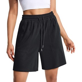 EBANKU Women's Running Shorts Black