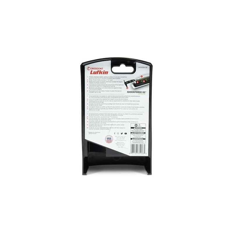 Lufkin Shockforce G2 - Cinta magnética Nite Eye de 25