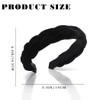 Sinalty Velvet Braided Headbands Fashion Hairband Crisscross Hair Accessories for
