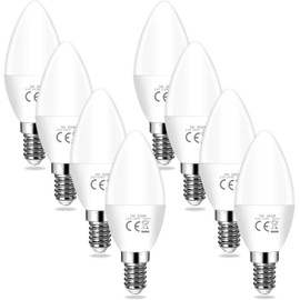 YIIFELL YIIFELL E14 Led Kaltwei?, Glhbirne E14, 8er-Pack, 5W Ersetzt 40W Glhbirne, E14 Glhbirne 6000K Nicht Dimmbar, Led E14 Kaltwei? 200 Abstrahlwinkel AC 220-240V