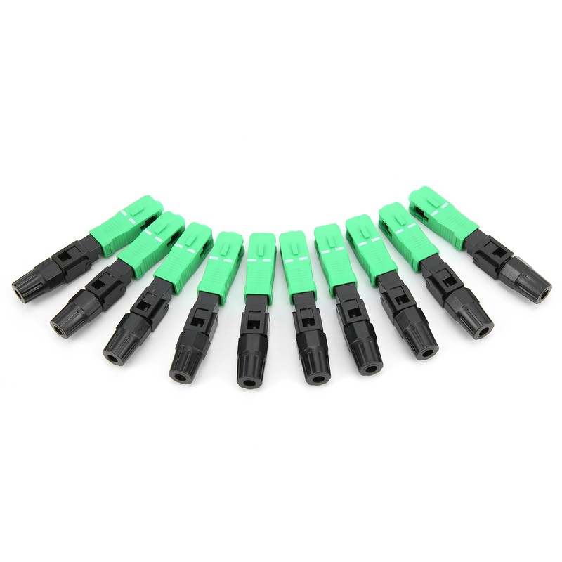50Pcs Fiber Optic Fast Connector Adapter SC/APCC for Optical Fiber
