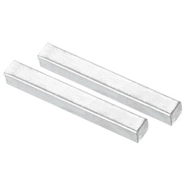 uxcell 2Pcs Door Spindle Bar, 60mm Long Square Spindle Door, Iron Door Knob Spindle Door Lock Replacement Parts for Most Type Door Knobs, Silver