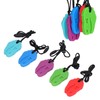 5pcs Infants Teething Necklace Silicone Exercise Senses Soothing Gum Chewing