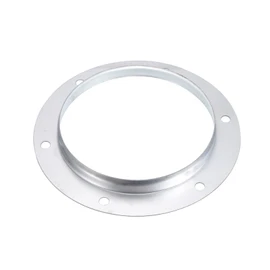 PATIKIL 6" Duct Connector Flange, Metal Straight Pipe Exhaust Flange Duct Mounting Plate for Heating Cooling Ventilation HVAC System, Galvanized Steel