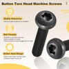 METALLIXITY Pan Head Torx Security Screws Bolts (M8-1.25x20mm) 12Pcs, Button