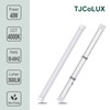colmeguna 4 Packs 4FT LED Batten Light, Ultra-Thin Ceiling Surface