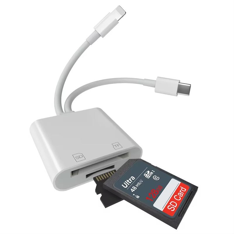 2 in 1 SD Card Reader, 1 Portable Type-C Card