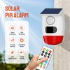 PGST Solar Strobe Alarm Light, Wireless Security Alarm with Remote