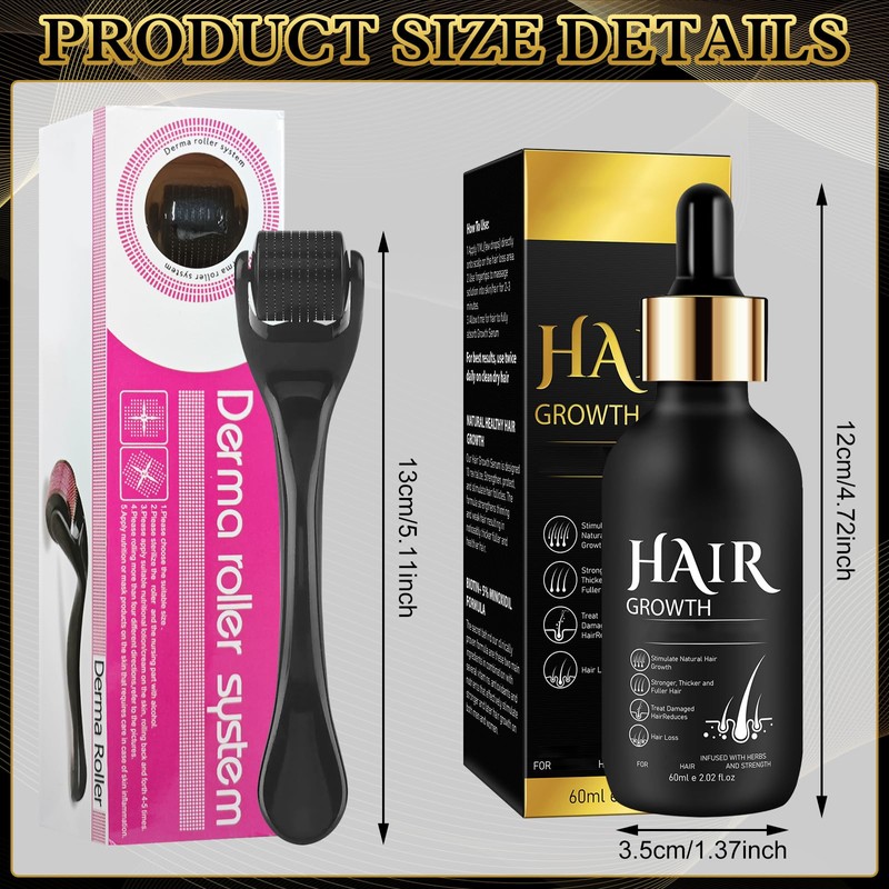 TECHEEL Bartöl Herren Bartwachstum Öl Beard Growth Kit mit Bartroller