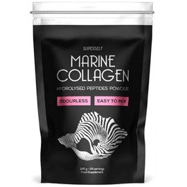 Marine Collagen Powder - Glow Up Supplement for Women & Men - Skin, Hair & Nail Support - Odourless & Easy to Mix - Hydrolyzed Peptides Type 1 Collagen from Fish - High Absorption (240g)