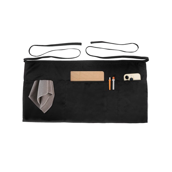 Xeoxarel Xeoxarel Server Aprons with 4 Pockets, Unisex Waitress Waiter