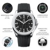 Blekon Collections Men's 44mm Quartz Watch, Comfortable Silicone Strap, Luminous
