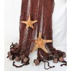 Decorative Net Fishing Net Approx. 250 x 250 cm Brown