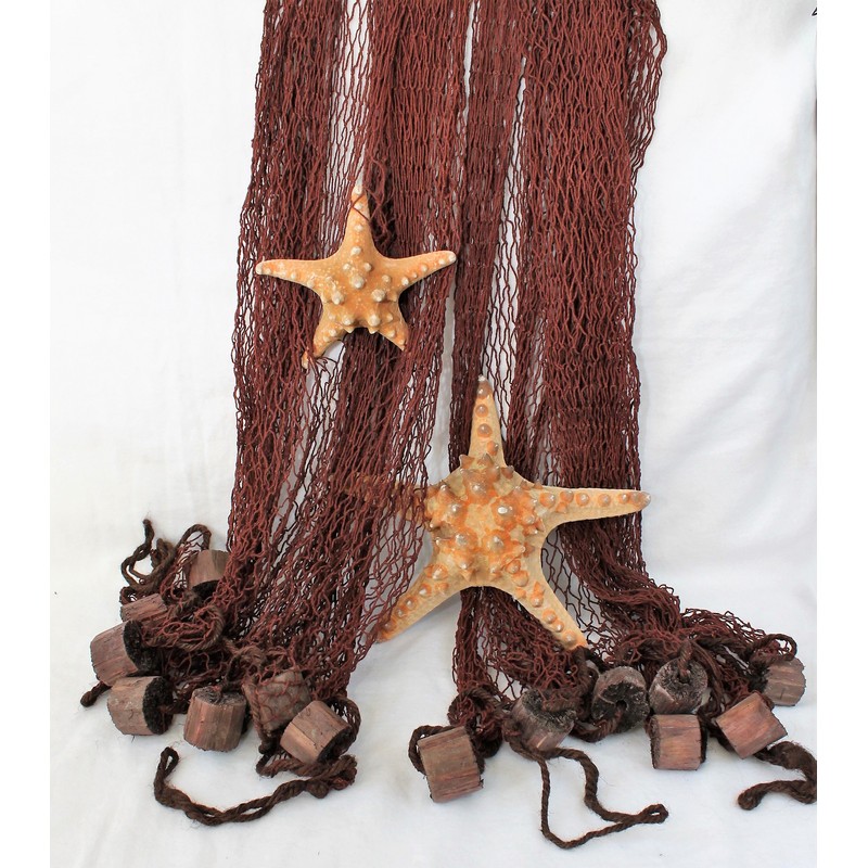 Decorative Net Fishing Net Approx. 250 x 250 cm Brown
