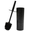 Bath Bliss Hammered Texture Toilet Brush in Black