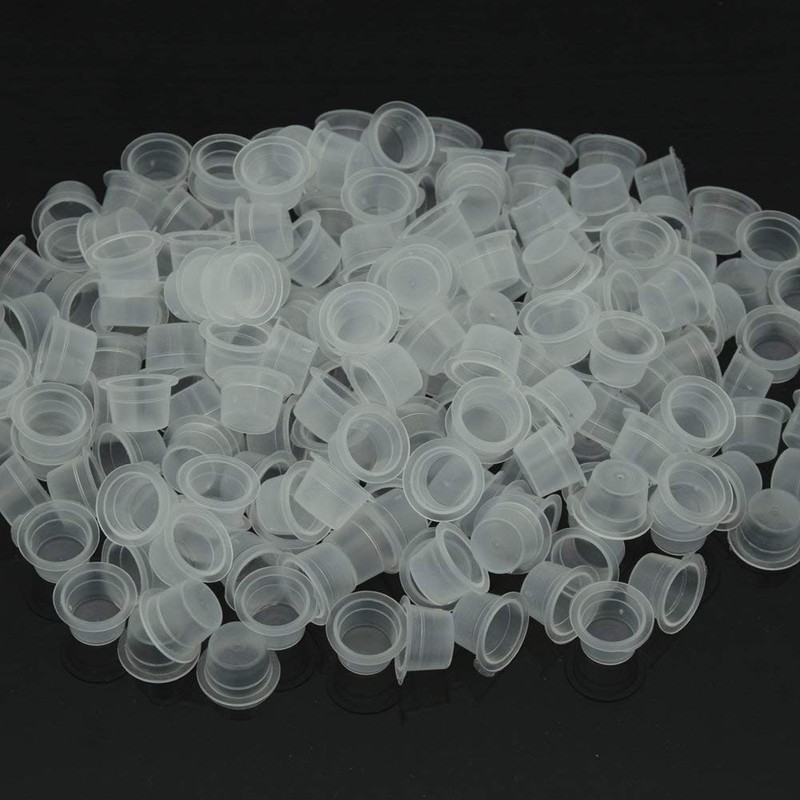 Pigment Cups, 300pcs/bag 13mm Medium Pigment Cups for Tattoo Ink