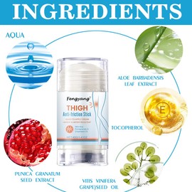 Fengyang® 2 pieces anti-friction stick, anti-friction cream, anti-friction thigh stick, prevents friction of the skin, anti-chafing balm for heel
