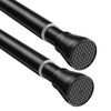 Fvonzn 2 Pack Adjustable Tension Rods 30-64 Inch - Black