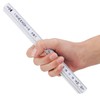 com-four® 5 x Plastic Folding Ruler - 2 Metre Folding