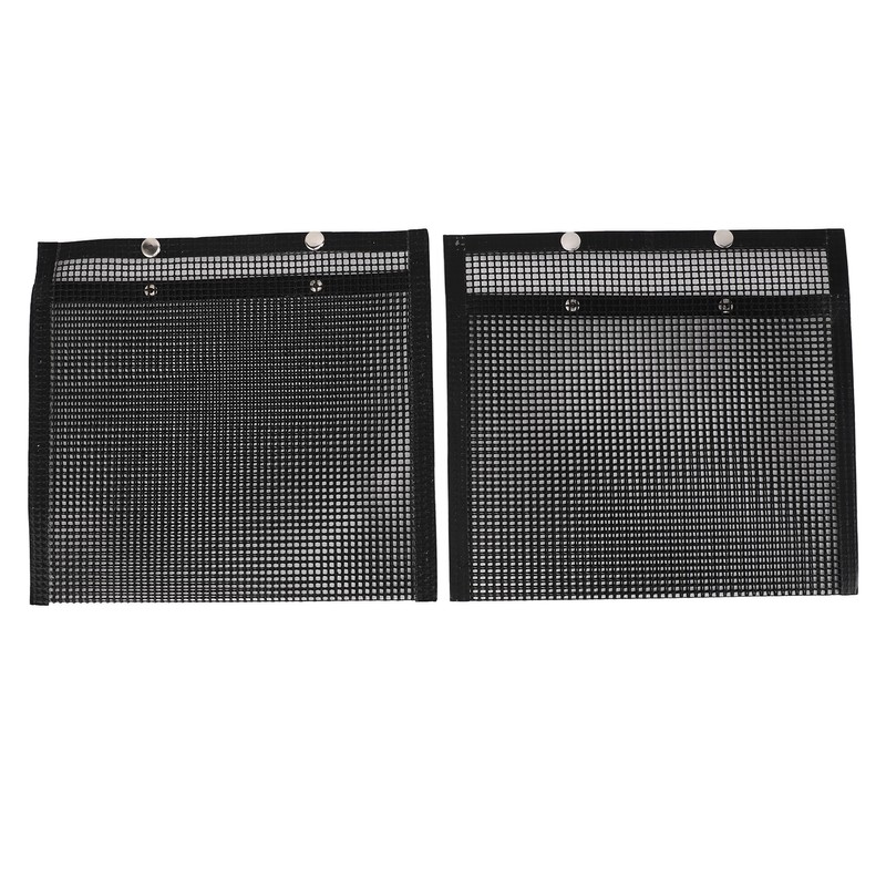 2 Pcs BBQ Mesh Grill Bags Reusable Glass Fibre Heat