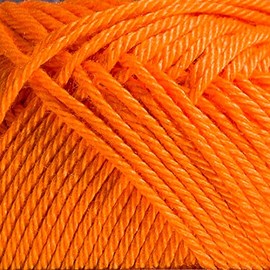 5 Skein Schachenmayr Catania Originals, Orange 100% Cotton, Total 17.6 Oz Each 1.75 Oz (50g) / 137 Yrds (125m), Fine-Sport 2