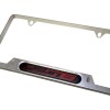 Unbranded 2ps Z06 Stainless Steel License Plate Frame Holder Chrome