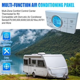 3314082.011 RV Thermostat, Multi-Zone Comfort Control Center 2 Thermostat 10-Button Compatible with Dom-etic Air Conditoner Series 579,595,600,6308,520,6218xx,Replace OE#3314082.000 CCC2 (White)