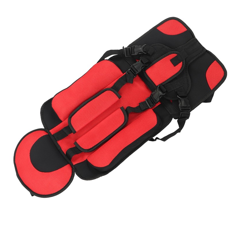 Children Safety Seat Simple Car Portable Seat Foldable Adjustable Strap