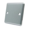 AET CSC1GBP Satin Chrome Classical Single Electrical Blanking Plate 1-Gang