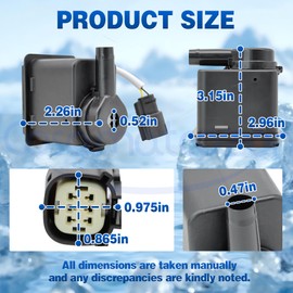 W11542867 Cosamatcozon Ice Maker Circulation Pump - Compatible with Some Jenn Air, Kenmore and Whirlpool Ice Makers, Replaces AP7019075, W10908287, W11325175, W10747426, W11176264, W11439191