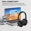 Wireless Headset with Mic, Wireless Work Headset with Mic Noise