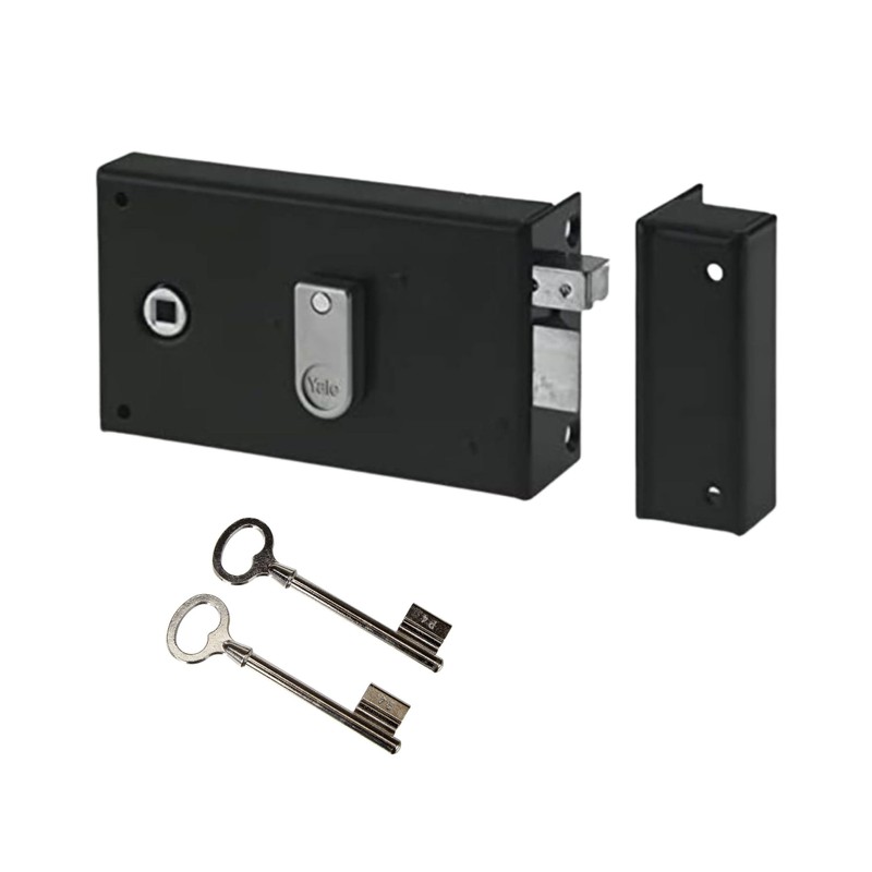 Yale YAH36D Horizontal Wall Lock with Whip, 2 Keys provided,