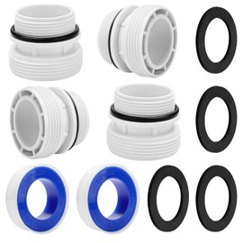 2 Set 4560 40mm to 1 1/2" Hose Conversion Adapters Kit Compatible with Intex Coleman Hayward Above Ground Pool Hose Parts,fit for Inetx 26647EG SX2800 26645EG SX2100 Clear Sand Filter Pump & more