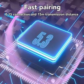 Jectse Earbuds Heart Shaped, HiFi Stereo Bluetooth Headphones with Charging Case, Noise Cancelling in Ear Earbuds for Workouts Sport Travel (Black)