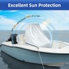 Zenicham Center Console Boat Cover UPF 50+, 420D Waterproof Boat