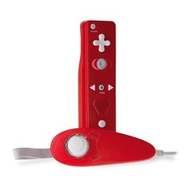 Tomee Motion Controller & Analog Attachment Super + Pack - Red for Wii U/ Wii