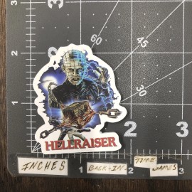 Small Hellraiser Adult Humor Sticker For Skateboard Guitar Ect. Mat133