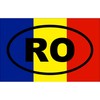CafePress Romania Flag Sticker Oval Car Bumper Sticker