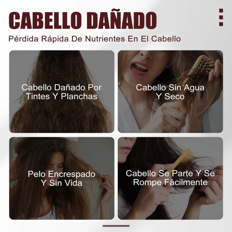 Mascarilla De Cabello Colágeno Reparación Cabello Dañado