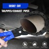 SMOTIVEPRO 15-Blades Exhaust Pipe Cutter, Quickly Cuts Tailpipes and Exhaust