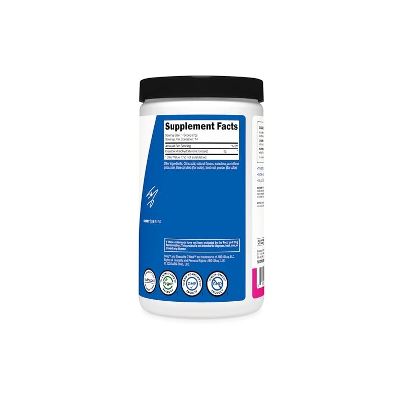 Nutricost Creatina monohidrato en polvo (Shaq's Berry Blast, 17.64 oz)