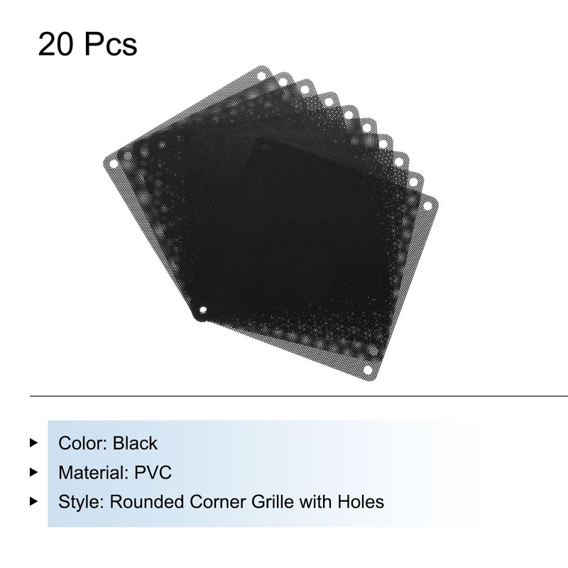 sourcing map 20PCS PC Dust Filter, 140mmx140mm PVC Computer Case