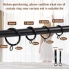 24 PCS Curtain Rings, 2 Inch Thickened Curtain Rings Metal