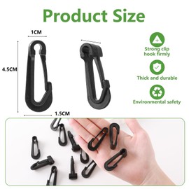 Penmol 20 Heavy Duty Football Net Clips White Plastic Clips for Safe and Easy Application Universal Size - Fits Most Sports Nets