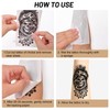 HZHSGLY 20 Sheets Pirate Tattoos, Fake Tattoos Realistic Half Arm