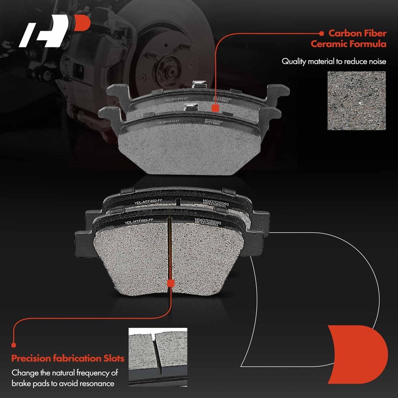 A-Premium Front Vented and Rear Solid Disc Brake Rotors +